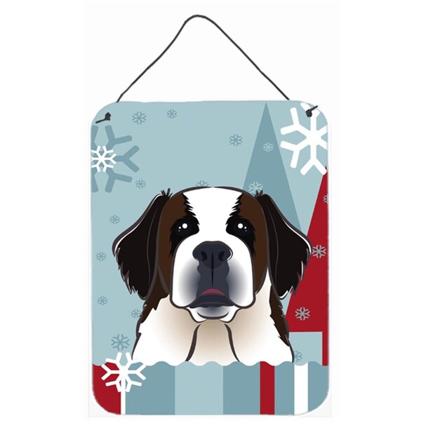 Jensendistributionservices Winter Holiday Saint Bernard Wall and Door Hanging Prints - MI2556775