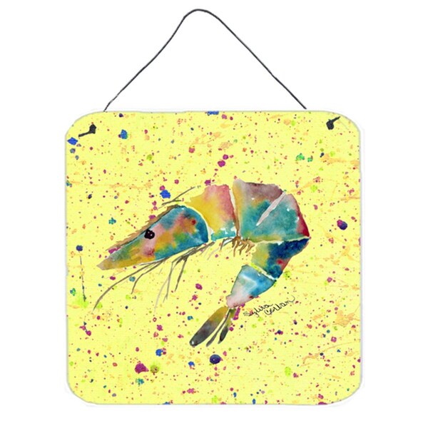 Micasa Shrimp Aluminium Metal Wall or Door Hanging Prints - MI894981