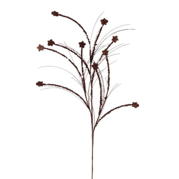 Dare2Decor 36 in. Mocha Mini Star Glitter Spray, 36PK - DA3251037