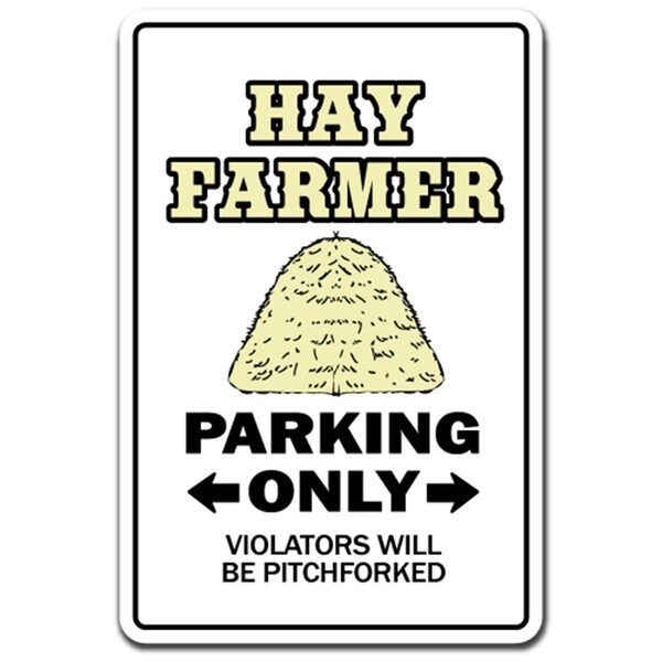 Amistad 5 x 7 in. Hay Farmer Decal - Farm Ranch Bale Horse Feed Crop Meadow Harvest - AM3893412