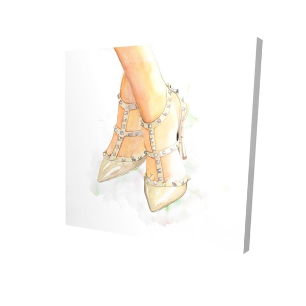 Fondo 16 x 16 in. Studded High Heels-Print on Canvas - FO2792013