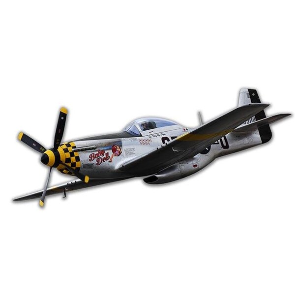 Homepage Larry Grossman P-51 Mustang Cutout Plasma Metal Sign - 19 x 8 in. - HO1127968