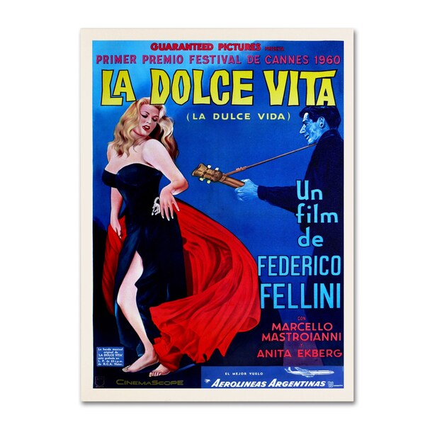 Trademark Fine Art Vintage Apple Collection 'La Dolce Vita' Canvas Art, 30x47 - ALI0235-C3047GG
