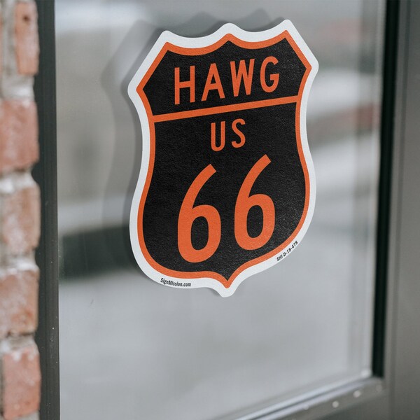 Signmission Hawg Us 66, 18 inch X 18 inch, Vinyl Decal, 2PK - SHI-D-2PACK-18-478