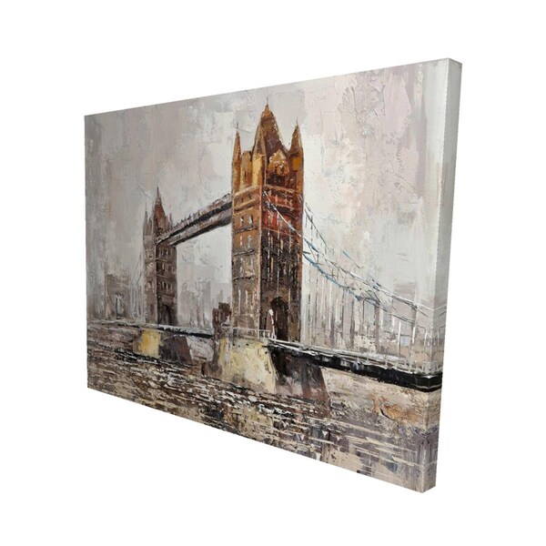 Begin Home Decor 16 x 20 in. London Tower Bridge-Print on Canvas - 2080-1620-CI29