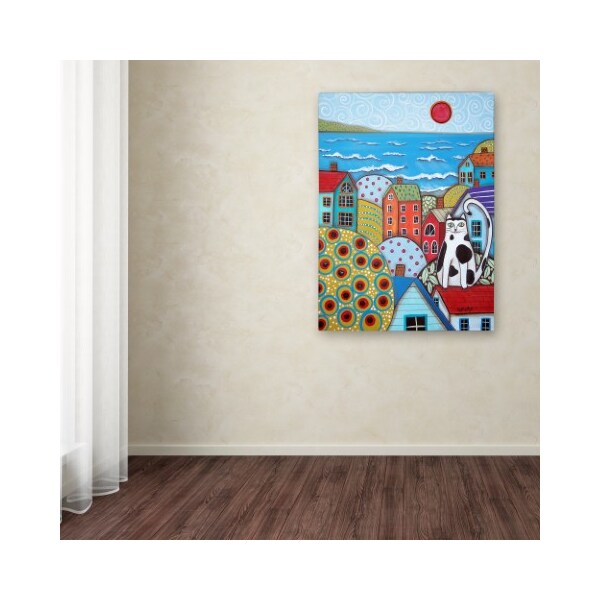 Trademark Fine Art Karla Gerard 'Seaside Cat' Canvas Art, 14x19 - ALI12504-C1419GG