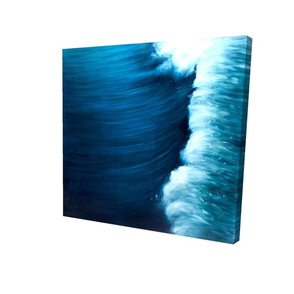 Begin Home Decor 16 x 16 in. Wave-Print on Canvas - 2080-1616-CO49