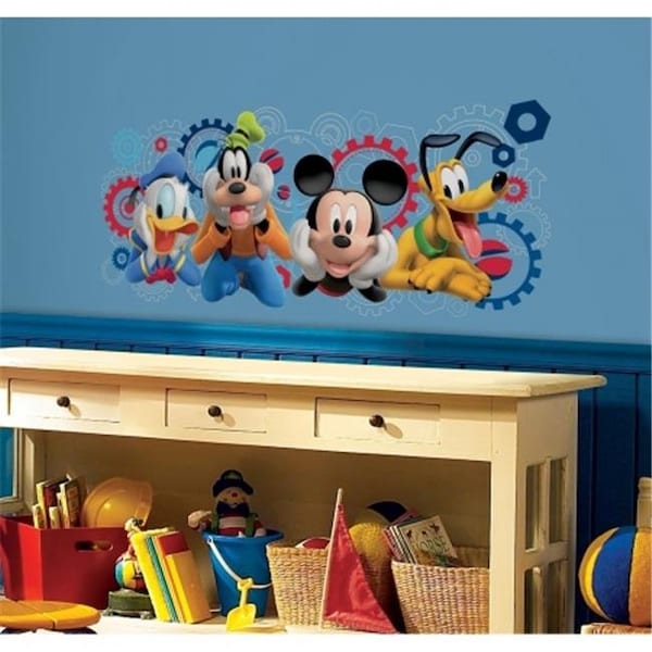 Roommates Room Mates RMK2561GM Mickey And Friends Mickey Mouse Clubhouse Capers Peel And Stick Giant Wall Decals - RMK2561GM