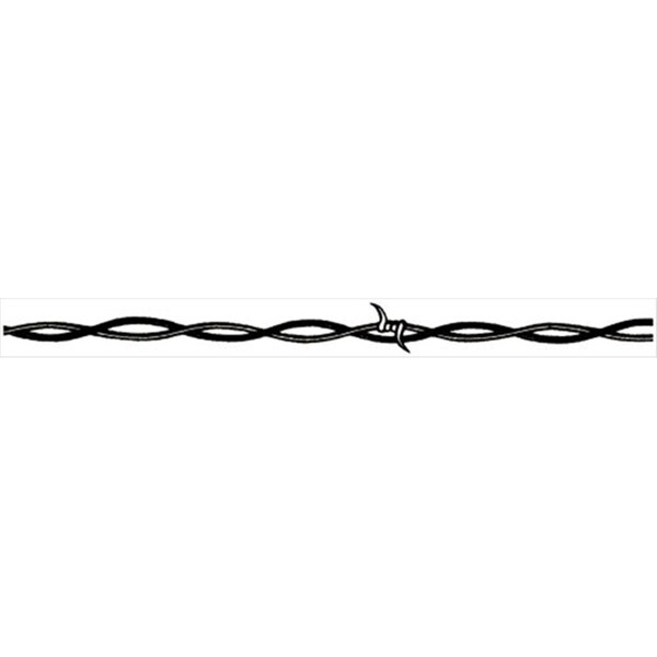 Classroom Creations Rebel Gear Barbwire Black, 0.5 in. Width, 36 ft. Roll, Vinyl Graphic - CL126716