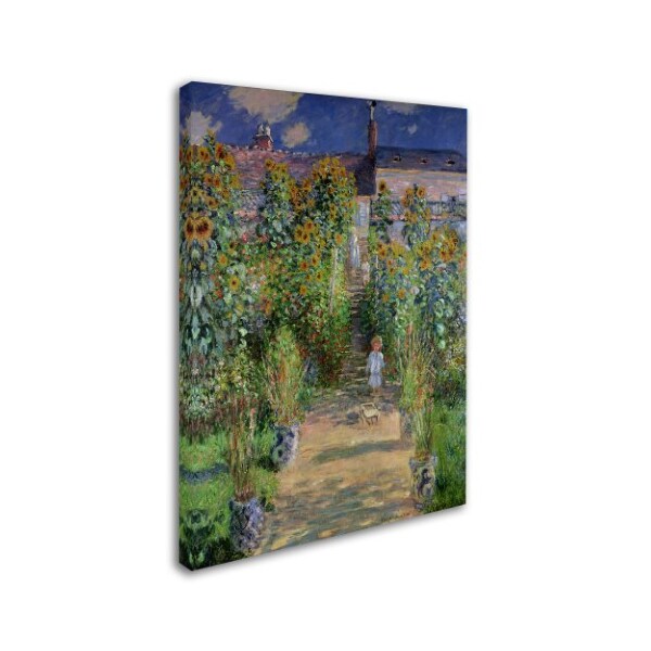 Trademark Fine Art Claude Monet 'The Artist's Garden at Vetheuil' Canvas Art, 18x24 - BL01177-C1824GG