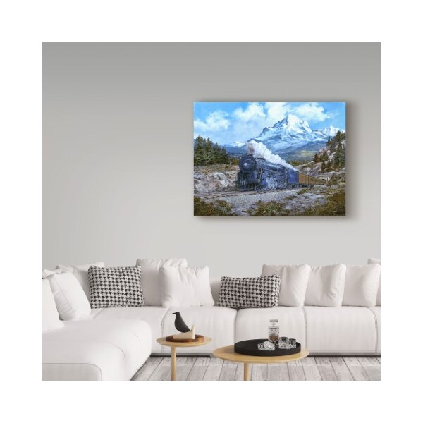 Trademark Fine Art Jack Wemp 'Locomotive 4' Canvas Art, 35x47 - ALI36189-C3547GG