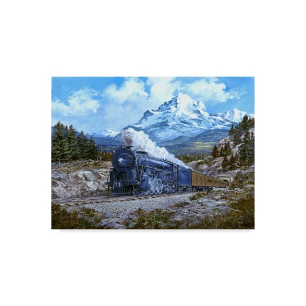 Trademark Fine Art Jack Wemp 'Locomotive 4' Canvas Art, 35x47 - ALI36189-C3547GG