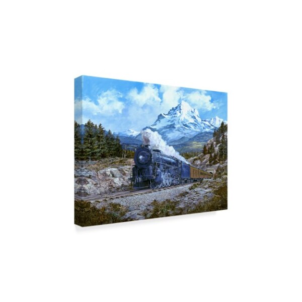 Trademark Fine Art Jack Wemp 'Locomotive 4' Canvas Art, 35x47 - ALI36189-C3547GG