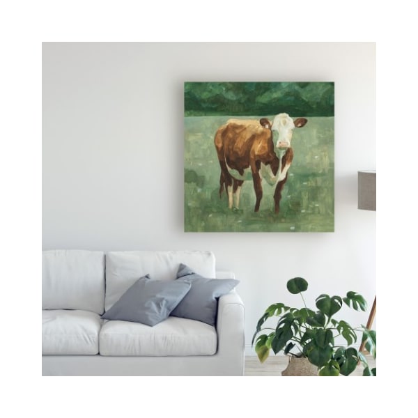 Trademark Fine Art Emma Scarvey 'Hereford Cattle I' Canvas Art, 18x18 - WAG13570-C1818GG