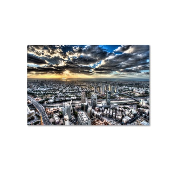 Trademark Fine Art David Ayash 'Tel Aviv - Israel-I' Canvas Art, 12x19 - MA0529-C1219GG