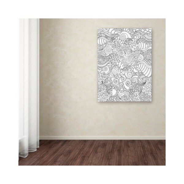 Trademark Fine Art Kathy G. Ahrens 'Mixed Coloring Book 53' Canvas Art, 35x47 - ALI3478-C3547GG