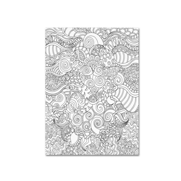 Trademark Fine Art Kathy G. Ahrens 'Mixed Coloring Book 53' Canvas Art, 35x47 - ALI3478-C3547GG