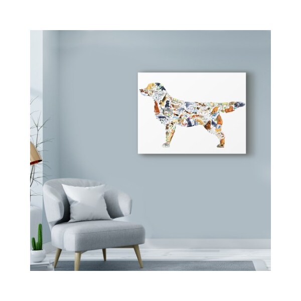 Trademark Fine Art Louise Tate 'Dog Collage' Canvas Art, 24x32 - ALI42735-C2432GG