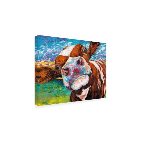 Trademark Fine Art Carolee Vitaletti 'Curious Cow I' Canvas Art, 14x19 - WAG11253-C1419GG