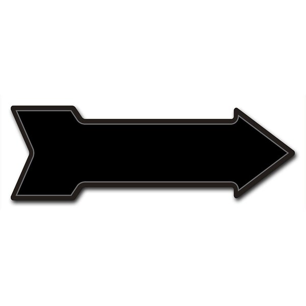 Signmission Black Arrow Decal Funny Home Decor 24in Wide - D-A-8-999942