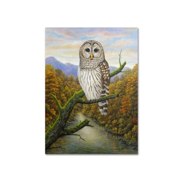 Trademark Fine Art Robert Wavra 'Barred Owl' Canvas Art, 24x32 - ALI12081-C2432GG