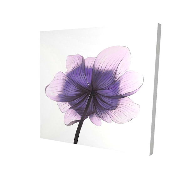Begin Home Decor 12 x 12 in. Beautiful Anemone Purple Flower-Print on Canvas - 2080-1212-FL195-1