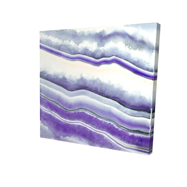Fondo 12 x 12 in. Purple Geode-Print on Canvas - FO2772661
