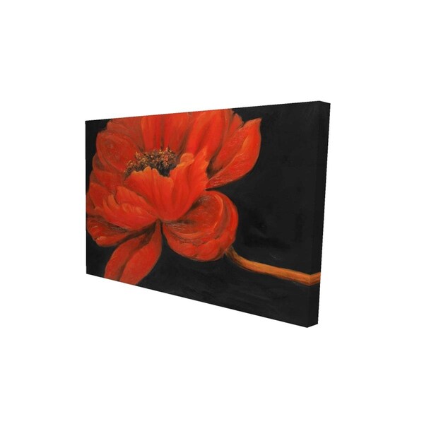 Fondo 20 x 30 in. Red Petal Flower-Print on Canvas - FO2792504