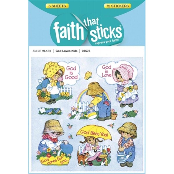 Tyndale House Publishers Sticker - God Loves Kids - Faith That Sticks - 10269X