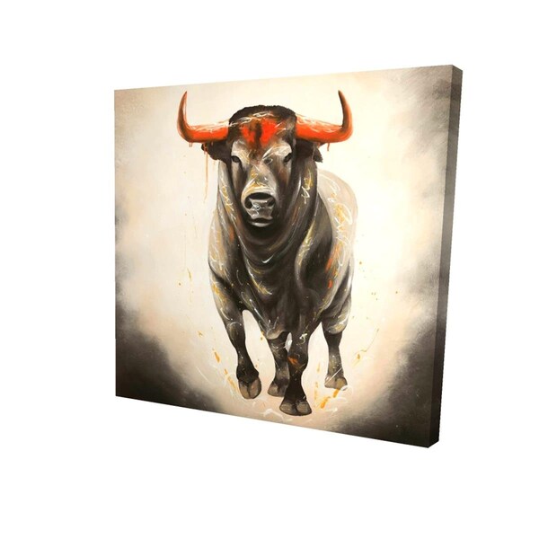 Fondo 12 x 12 in. Fierce Bull-Print on Canvas - FO2775613