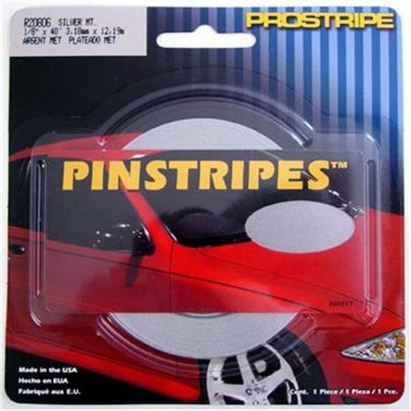 Trimbrite TRIMBRITE R20806 0.12 In. X 40 Ft. Prostripe; Silver Metallic - T18-R20806