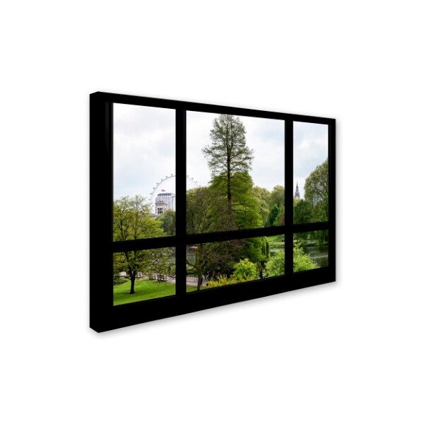 Trademark Fine Art Philippe Hugonnard 'Window View London Park 2' Canvas Art, 35x47 - PH0022-C3547GG