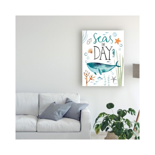 Trademark Fine Art Farida Zaman 'Whale Tale Ii' Canvas Art, 35x47 - WAP10183-C3547GG