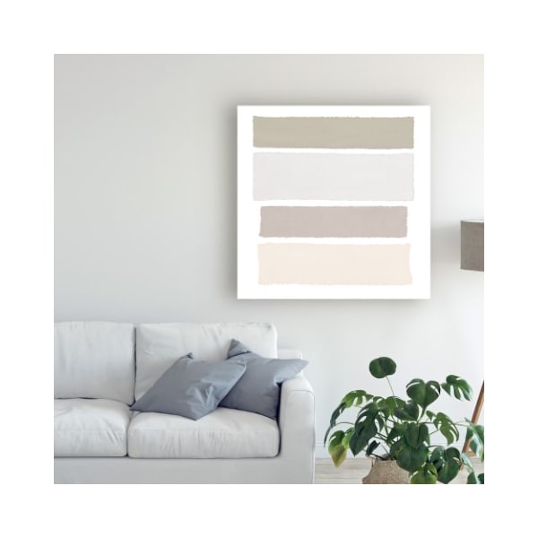 Trademark Fine Art Piper Rhue 'Painted Weaving I Neutral On White Sq' Canvas Art, 14x14 - WAP10215-C1414GG