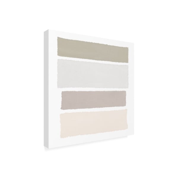 Trademark Fine Art Piper Rhue 'Painted Weaving I Neutral On White Sq' Canvas Art, 14x14 - WAP10215-C1414GG