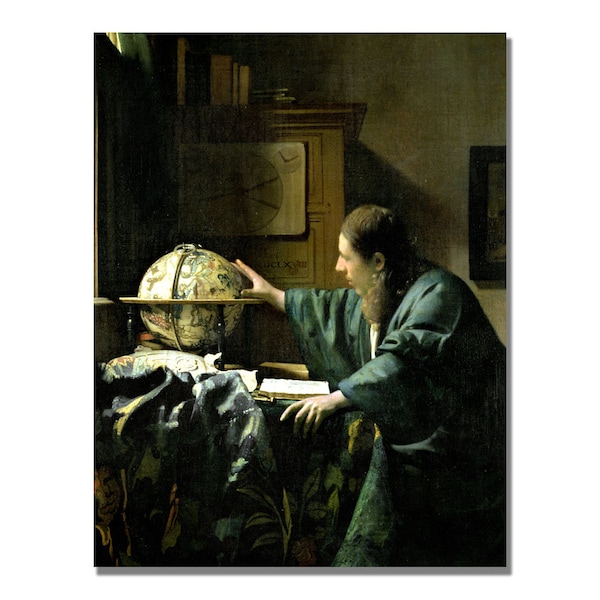 Trademark Fine Art Jan Vermeer 'The Astronomer' Canvas Art, 18x24 - BL0918-C1824GG