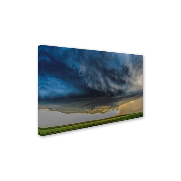 Trademark Fine Art Rob Darby 'Storm Over Greenfield' Canvas Art, 16x24 - 1X01742-C1624GG