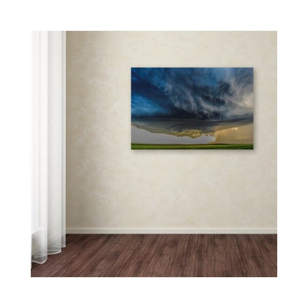 Trademark Fine Art Rob Darby 'Storm Over Greenfield' Canvas Art, 16x24 - 1X01742-C1624GG