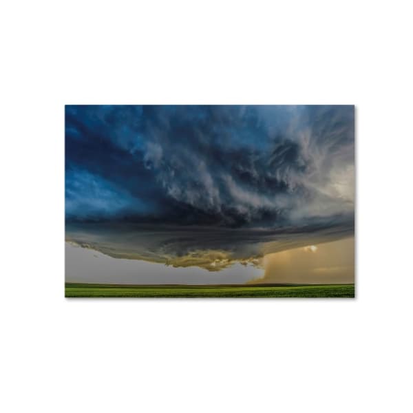 Trademark Fine Art Rob Darby 'Storm Over Greenfield' Canvas Art, 16x24 - 1X01742-C1624GG