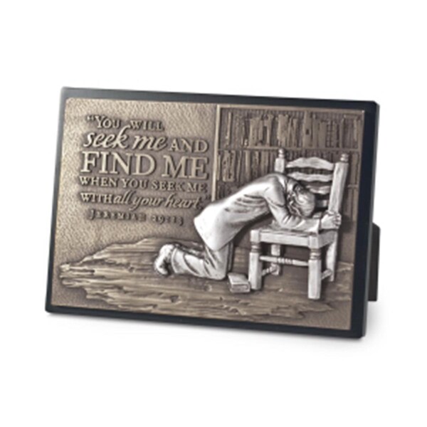 Lighthouse Christian Products Moments of Faith - Small Plaque-Praying Man - No. 20752 - 89339