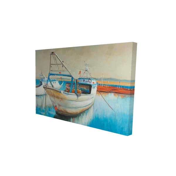 Fondo 12 x 18 in. Fishing Boat-Print on Canvas - FO2788072