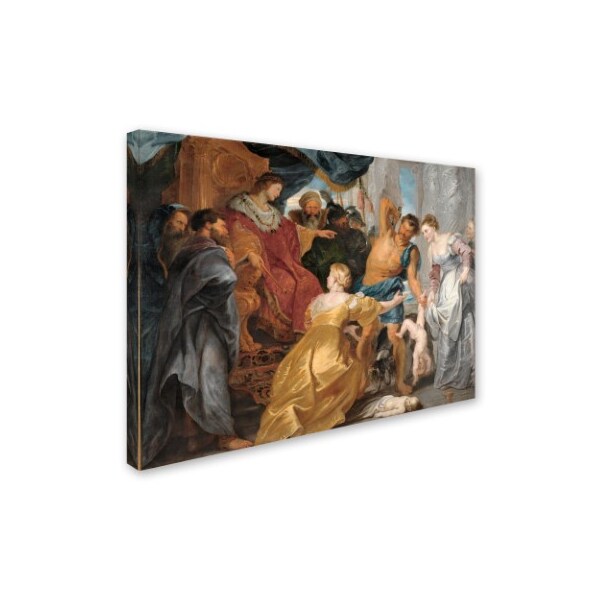 Trademark Fine Art Peter Paul Rubens 'The Judgement Of Solomon' Canvas Art, 14x19 - AA00787-C1419GG