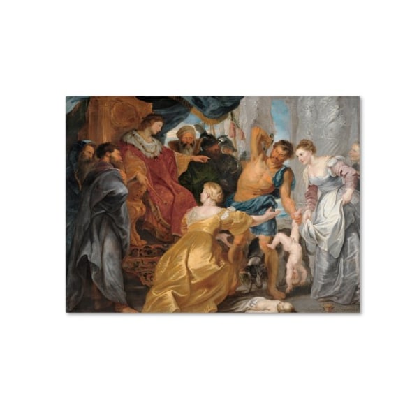 Trademark Fine Art Peter Paul Rubens 'The Judgement Of Solomon' Canvas Art, 14x19 - AA00787-C1419GG