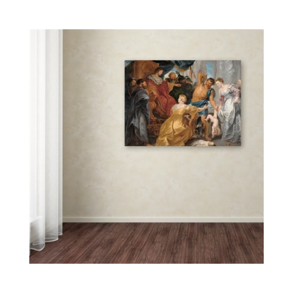 Trademark Fine Art Peter Paul Rubens 'The Judgement Of Solomon' Canvas Art, 14x19 - AA00787-C1419GG
