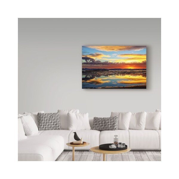 Trademark Fine Art Incredi 'Sunday Sunset' Canvas Art, 22x32 - ALI36136-C2232GG