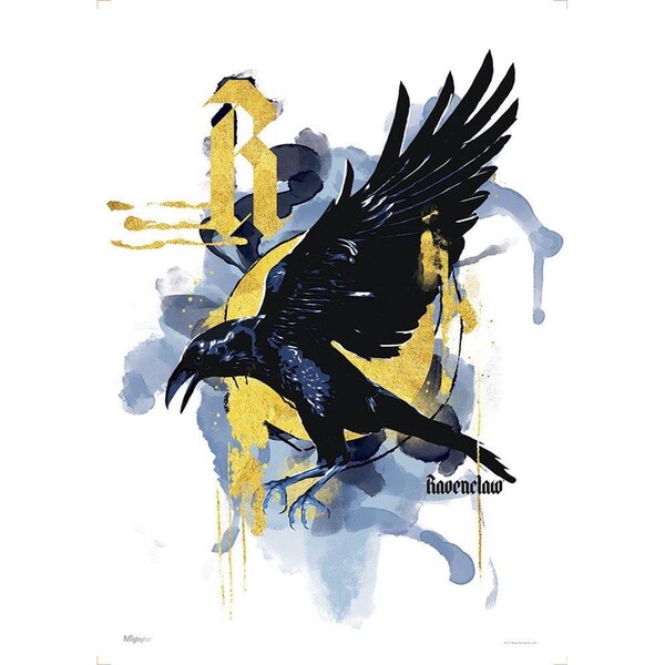 Trend Setters Harry Potter House Urban Watercolor Ravenclaw MightyPrint Wall Art - MP17240528