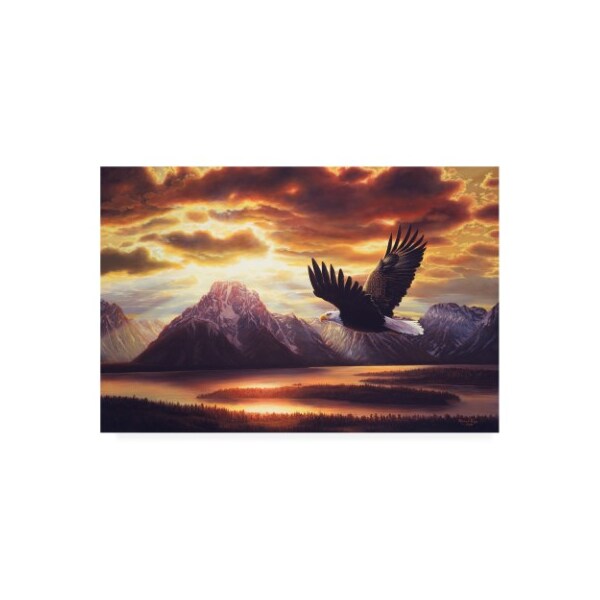 Trademark Fine Art R W Hedge 'Sacred Vigil' Canvas Art, 30x47 - ALI45839-C3047GG