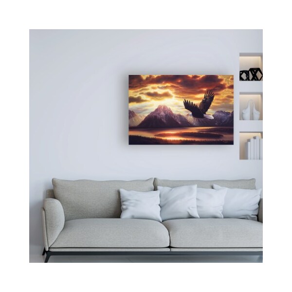 Trademark Fine Art R W Hedge 'Sacred Vigil' Canvas Art, 30x47 - ALI45839-C3047GG