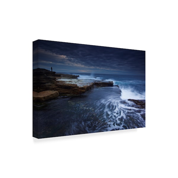 Trademark Fine Art Yan Zhang 'The Lone Man' Canvas Art, 12x19 - 1X04995-C1219GG