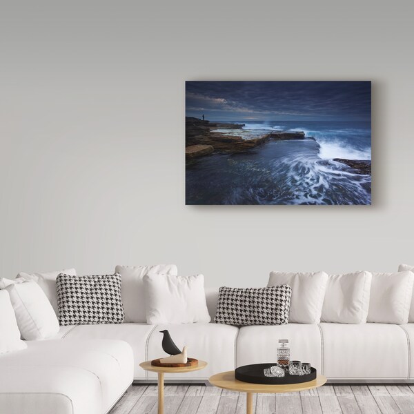 Trademark Fine Art Yan Zhang 'The Lone Man' Canvas Art, 12x19 - 1X04995-C1219GG
